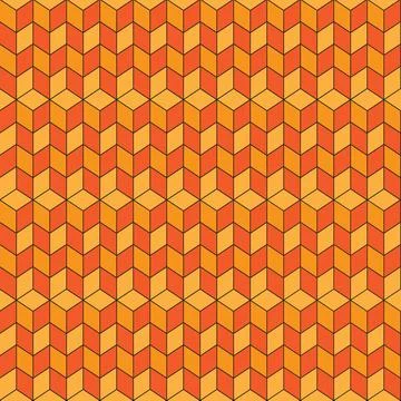 Seamless repeating isometric pattern of cubes Stock Illustration