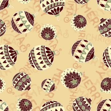 Seamless repeating New Year pattern Illustrazione stock