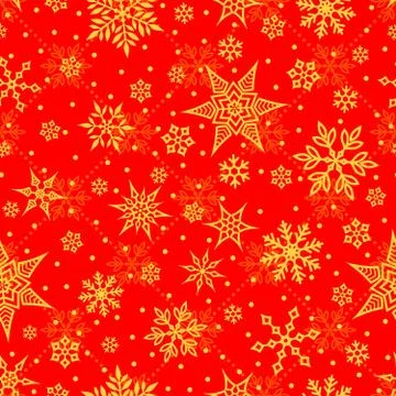 Seamless repeating New Year pattern Stock Illustration