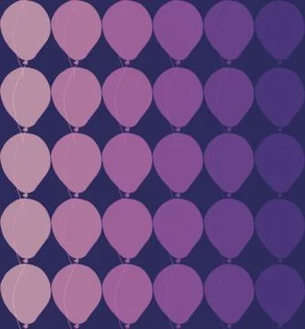 Seamless repeating pattern of air balloons Stock Illustration