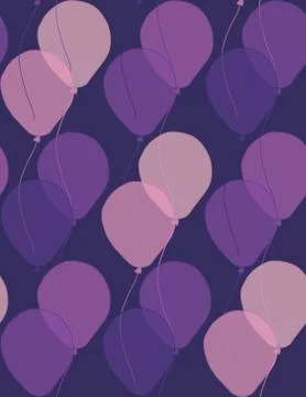 Seamless repeating pattern of air balloons Stock Illustration