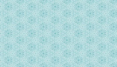 Seamless Repeating Pattern Aqua Floral Small Scale Ilustración de archivo