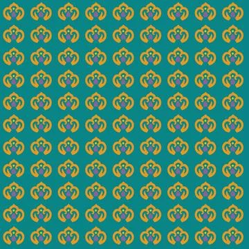 Seamless repeating pattern in Arabic Islamic style. Stock Illustration