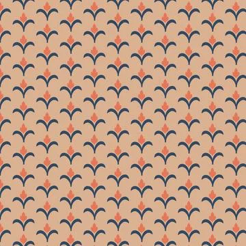 Seamless repeating pattern in Arabic style. Stock Illustration