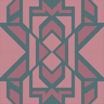 Seamless repeating pattern in art deco style Stock Illustration