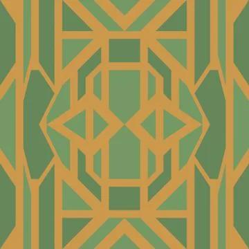 Seamless repeating pattern in art deco style 스톡 일러스트