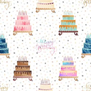 Seamless repeating pattern baked with love bakery Stock Illustration