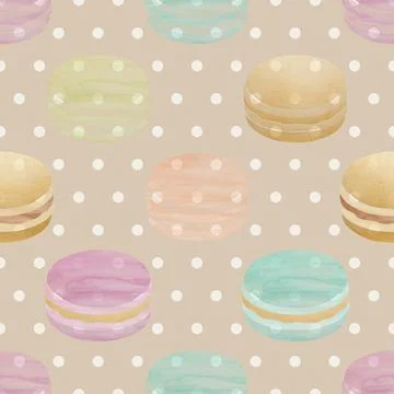 Seamless repeating pattern baking with love Stock Illustration