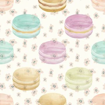 Seamless repeating pattern baking with love Illustrazione stock