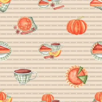 Seamless repeating pattern baking with love Stock Illustration