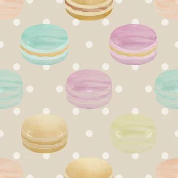 Seamless repeating pattern baking with love Stock Illustration