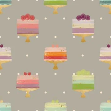 Seamless repeating pattern baking with love Stock Illustration