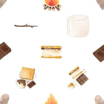 Seamless repeating pattern baking with love Stock Illustration