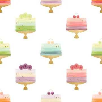 Seamless repeating pattern baking with love Illustrazione stock