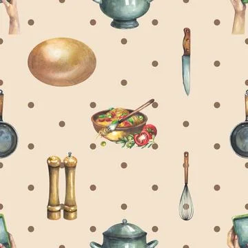 Seamless repeating pattern baking with love Illustrazione stock
