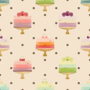 Seamless repeating pattern baking with love Illustrazione stock