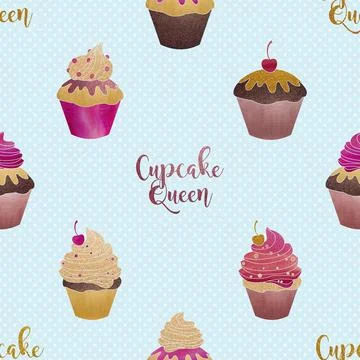 Seamless repeating pattern baking with love 스톡 일러스트