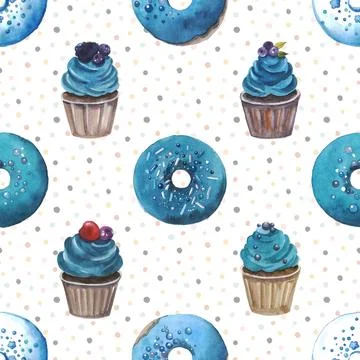 Seamless repeating pattern baking with love 스톡 일러스트