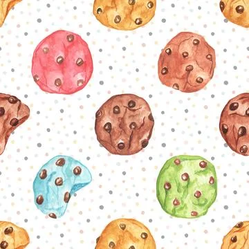 Seamless repeating pattern baking with love Stock Illustration