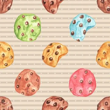 Seamless repeating pattern baking with love Illustrazione stock