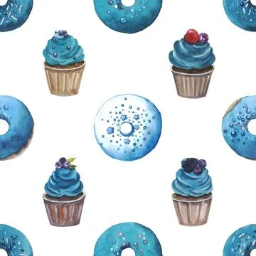 Seamless repeating pattern baking with love Stock Illustration