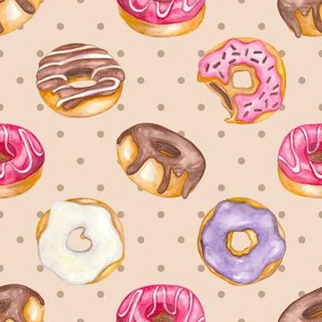 Seamless repeating pattern baking with love Stock Illustration