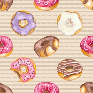 Seamless repeating pattern baking with love Illustrazione stock