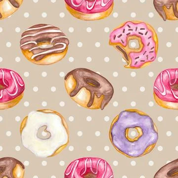Seamless repeating pattern baking with love Stock Illustration