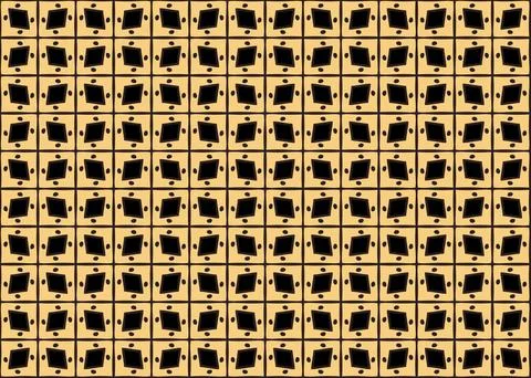 Seamless Repeating Pattern Black Abstract Squares Small Scale Illustrazione stock
