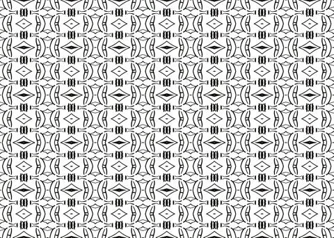 Seamless Repeating Pattern Black White Small Scale Ilustración de archivo