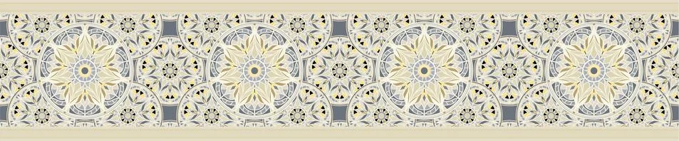 Seamless repeating pattern for border design Illustrazione stock