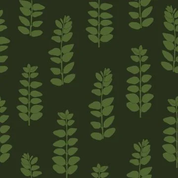 Seamless repeating pattern of branches Stock Illustration
