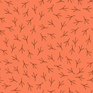 Seamless repeating pattern of brids steps Stock Illustration