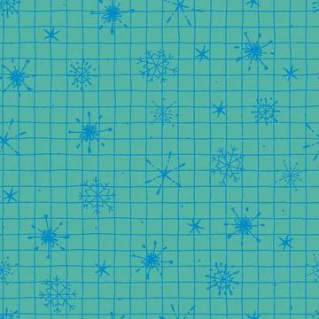 Seamless repeating pattern bright and vibrant in Christmas color combinations Stock Illustration