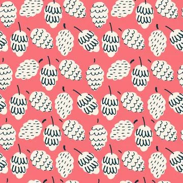 Seamless repeating pattern bright and vibrant in Christmas color combinations Stock Illustration