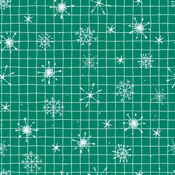 Seamless repeating pattern bright and vibrant in Christmas color combinations Illustrazione stock