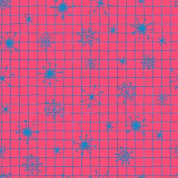 Seamless repeating pattern bright and vibrant in Christmas color combinations Stock Illustration