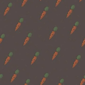 Seamless repeating pattern of carrot Stock Illustration