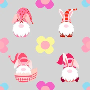 Seamless repeating pattern celebrating festive easter during spring Stock Illustration