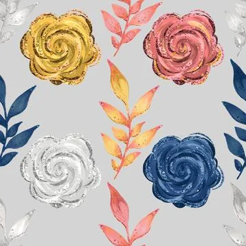 Seamless repeating pattern celebrating festive easter during spring Illustrazione stock