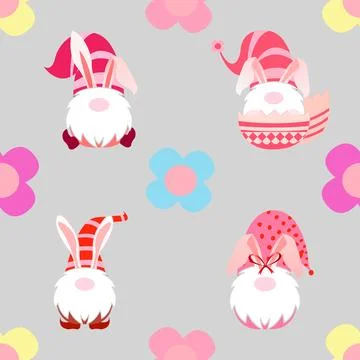 Seamless repeating pattern celebrating festive easter during spring Stock Illustration