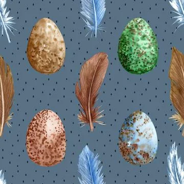 Seamless repeating pattern celebrating festive easter during spring Illustrazione stock