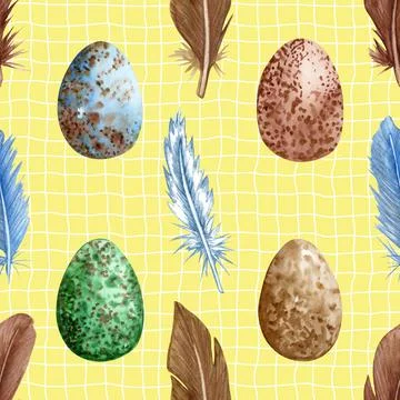 Seamless repeating pattern celebrating festive easter during spring 스톡 일러스트