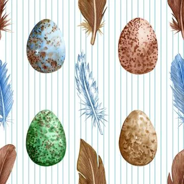 Seamless repeating pattern celebrating festive easter during spring Stock Illustration