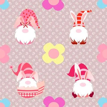 Seamless repeating pattern celebrating festive easter during spring Illustrazione stock