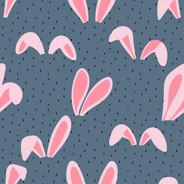 Seamless repeating pattern celebrating festive easter during spring Stock Illustration
