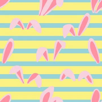 Seamless repeating pattern celebrating festive easter during spring Stock Illustration