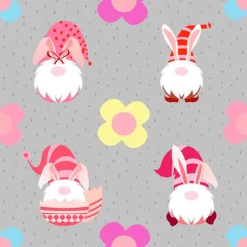 Seamless repeating pattern celebrating festive easter during spring 스톡 일러스트