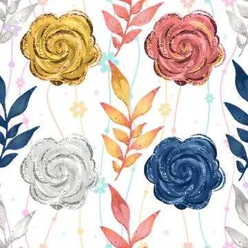 Seamless repeating pattern celebrating festive easter during spring Stock Illustration