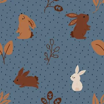 Seamless repeating pattern celebrating festive easter during spring イラスト素材